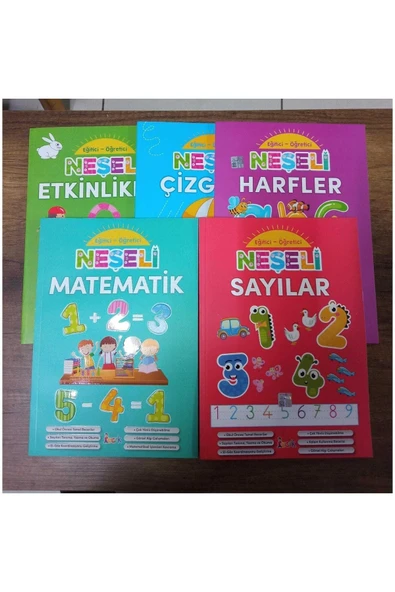 Ema Yayınları Okul Öncesi Eğitici Öğretici Neşeli Etkinlikler Seti 5 Kitap Takım