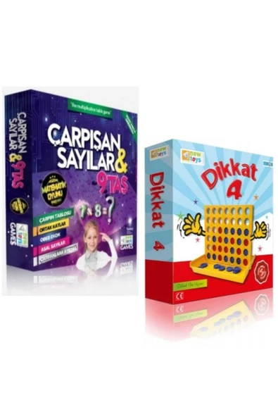 Dikkat 4 Ve Çarpışan Sayılar, Dikkat 4, Çarpışan Sayılar Ve 9 Taş, Hedef 4, Çarpışan Sayılar, 9 Taş
