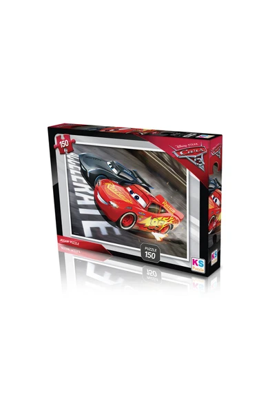 Cars (arabalar Şimşek Mcqueen) Kutulu 150 Parça Puzzle/yapboz