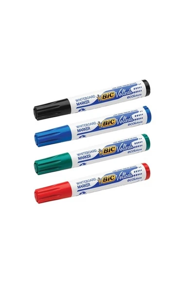 Bıc Velleda 1701 Eco Yuvarlak Uç Tahta Kalemi - 4 Renk Set
