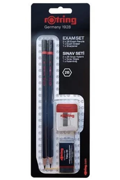 Sınav Kalemi Seti 2b Sınav Kurşun Kalemi + Silgi + Kalemtıraş