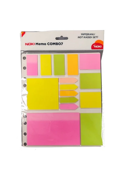 Yapışkanlı Not Kağıdı Seti Memo Combo7 12707