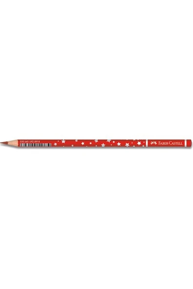 Faber-castell Başlık Kalemi Yıldız Desenli Kırmızı 1131450001 12 Li (1 PAKET 12 ADET)