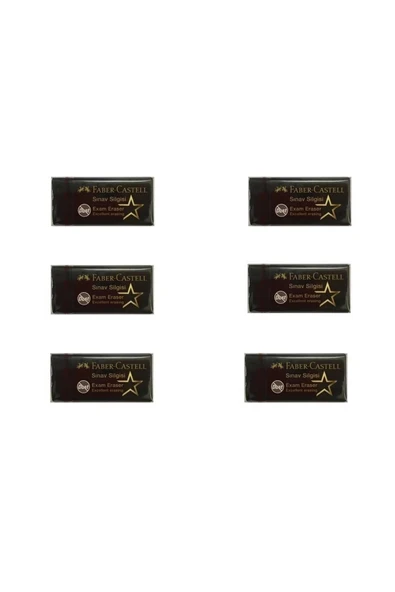 Faber-Castell Sınav Silgisi Exam Eraser 4.5Cm Orta Boy 6 Adet - 4