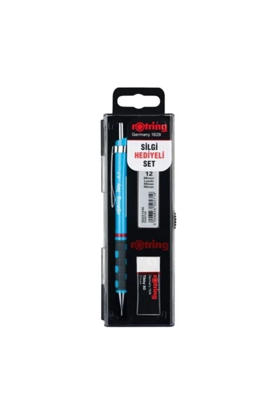 Tikky Okul Seti Versatil Kalem + Min + Silgi 3 Lü Set 0.7 Açık Mavi Ro-kk07-07-amavı