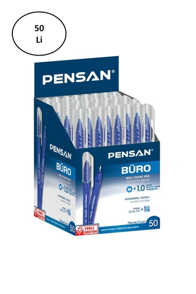 Tükenmez Kalem 2270 Büro Tipi 1 Mm Mavi 50'li