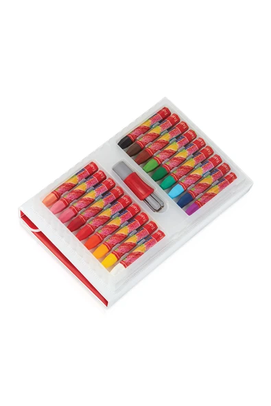 Plastik Çantalı Pastel Boya 18 Renk Isıya Dayanıklı - 2