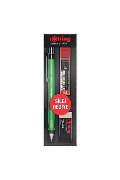 Visuclick Okul Seti Versatil Kalem + Min + Silgi 3 Lü Set 0.5 Mm Yeşil Ro-vk05-yesıl