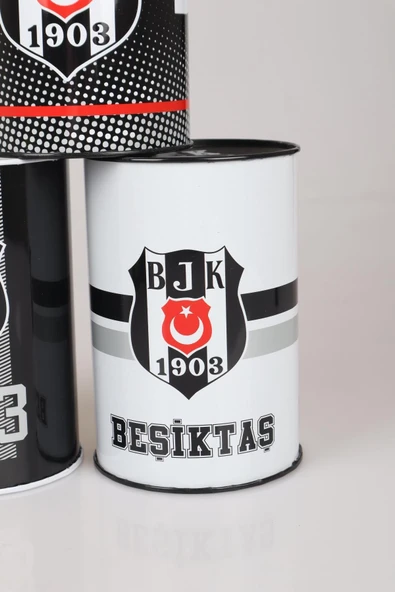 YENİ SEZON LİSANSLI BÜYÜK BOY BEŞİKTAŞ METAL KUMBARA - 3