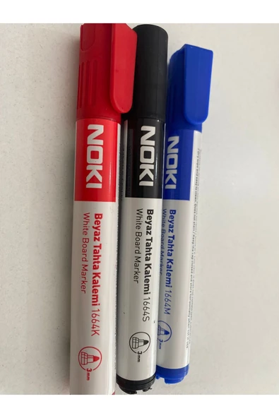 Nokı 3 Renk Dolumlu Beyaz Tahta Kalemi