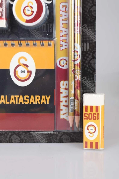 Yeni Sezon Lisanslı 7'li Kırtasiye Seti Not Defteri,2 Adet Silgi,cetvel,kalemtraş,2 Adet - 2