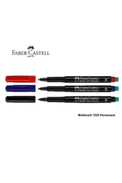 1523 Asetat Kalemi M 3'lü Set Siyah-kırmızı-mavi