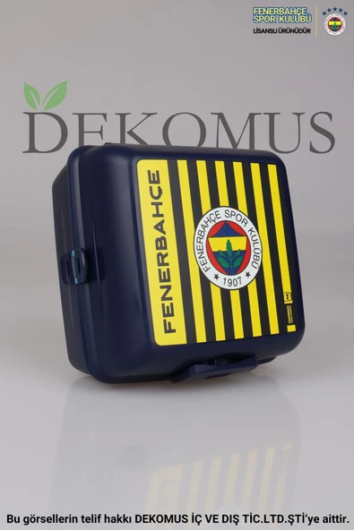 Lisanslı Fenerbahçe 2 Katlı Beslenme Kutusu / Lunch Box
