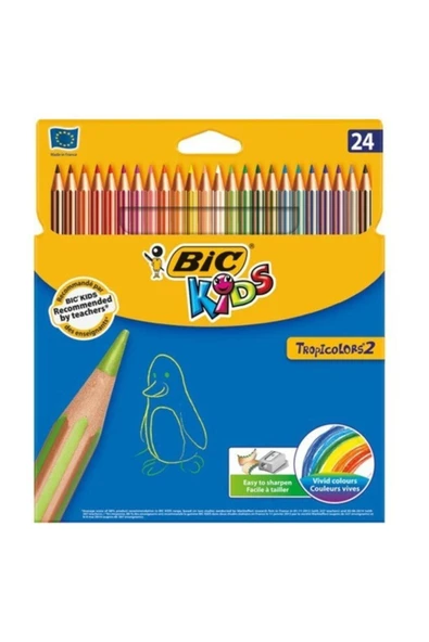 Bıc 9375182 kuru Boya Tropıcolors 2 24 lü Uzun