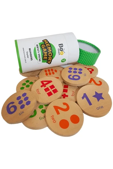 Memory Game Numbers - Ahşap Sayılar - 2