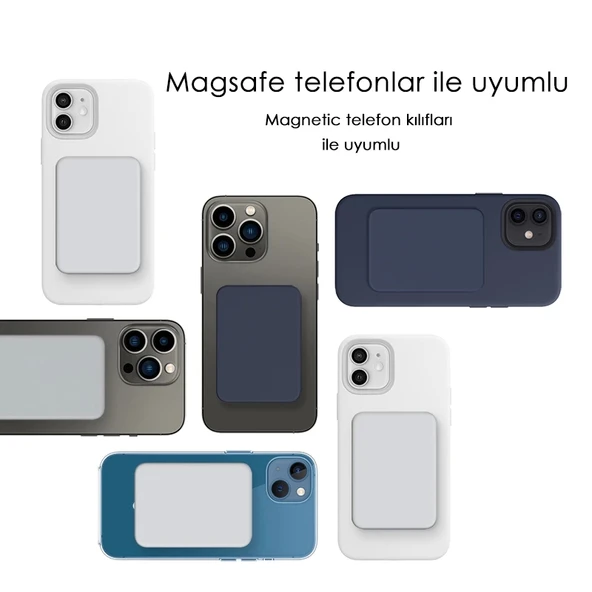 SWORD Magsafe Powerbank 4200mAh 15W Hızlı Şarj İnce ve Hafif iPhone ve Android Uyumlu Beyaz SW-MGSF4 - 3