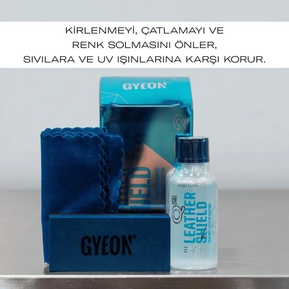 GYEON Q² Leather Shield EVO Deri Aksamlar İçin Koruyucu Seramik Kaplama - 50 ml - 3