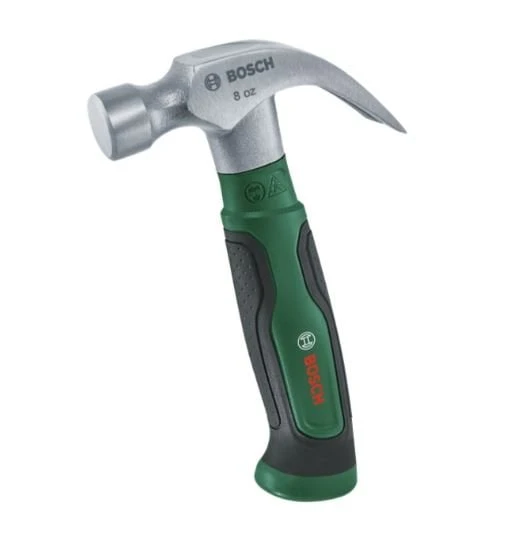 BOSCH 225 gr Orta Boy Yuvarlak Başlı - Çatal Ağızlı Çekiç 8 OZ - 9