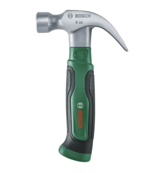 BOSCH 225 gr Orta Boy Yuvarlak Başlı - Çatal Ağızlı Çekiç 8 OZ - 2