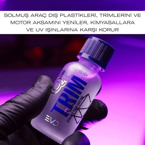 GYEON Q² Trim EVO Plastik Koruyucu Ve Solmuş Plastik Yenileyici Seramik Kaplama - 30ml - 3
