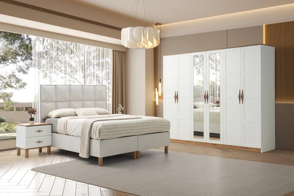 Ural %100 MDF Yatak Odası Takımı %100 MDF | Ücretsiz Teslimat ve Kurulum