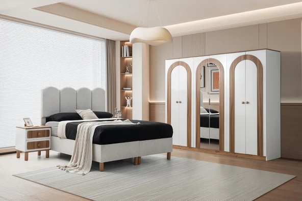 Alpina %100 MDF Yatak Odası Takımı %100 MDF | Ücretsiz Teslimat ve Kurulum - 2