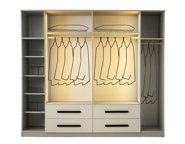 Himalaya 6 Kapaklı %100 MDF Gardırop | Ücretsiz Teslimat ve Kurulum - 2