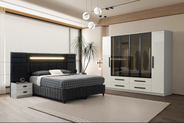 Atlas 6 Kapaklı %100 MDF Gardırop | Ücretsiz Teslimat ve Kurulum - 5