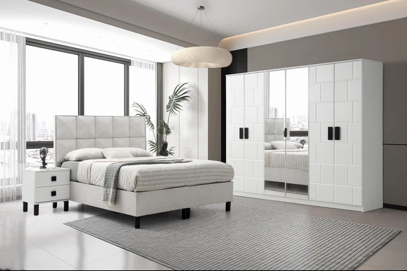 Erciyes %100 MDF Yatak Odası Takımı %100 MDF | Ücretsiz Teslimat ve Kurulum
