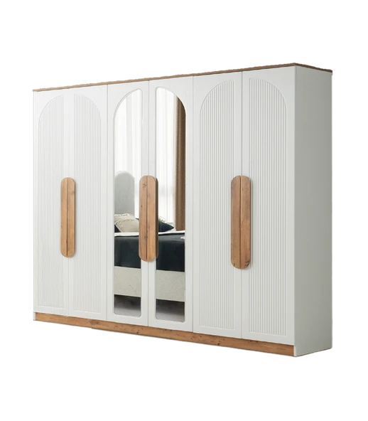 Montana 6 Kapaklı %100 MDF Gardırop | Ücretsiz Teslimat ve Kurulum