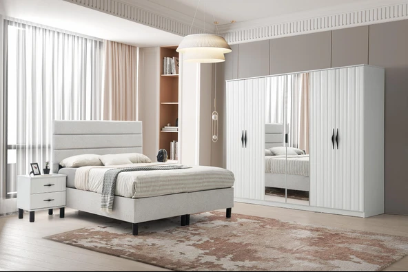 Kaz %100 MDF Yatak Odası Takımı %100 MDF | Ücretsiz Teslimat ve Kurulum