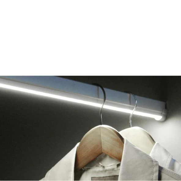 Gürçay Led Işıklı Dolap İçi Askı Borusu Pilli 121-150 cm