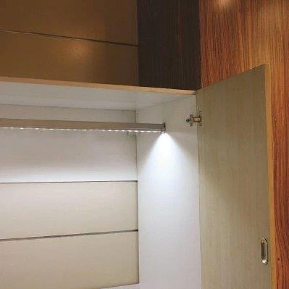 Gürçay Led Işıklı Dolap İçi Askı Borusu Pilli 121-150 cm - 2