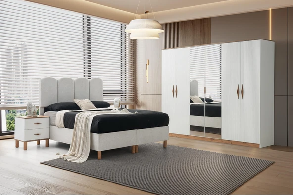 Sierra %100 MDF Yatak Odası Takımı %100 MDF | Ücretsiz Teslimat ve Kurulum