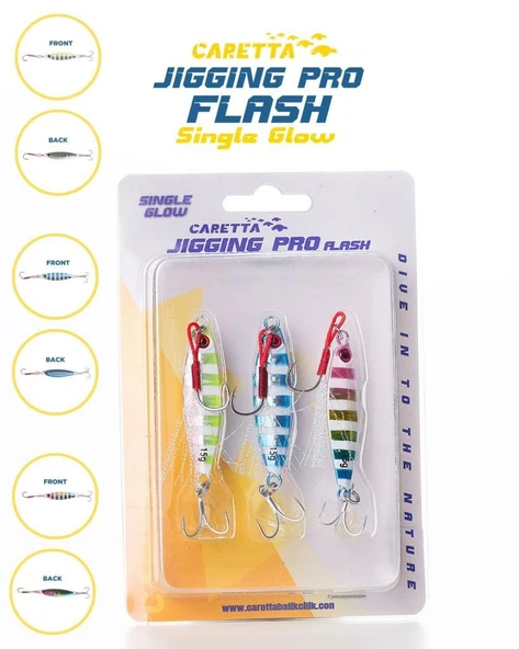 Caretta Jigging Pro Flash Jig Yem 7 Gr - 4