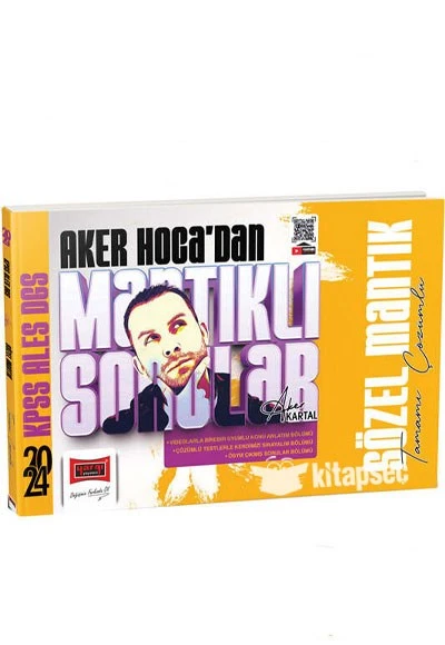 2024 KPSS ALES DGS 5Yüz Aker Hoca`dan Mantıklı Sorular Tamamı Çözümlü Sözel Mantık Yargı Yayınları