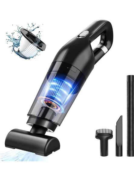 QASUL Taşınabilir Araç Süpürgesi USB Şarjlı Süpürge  Araçlar İçin Ve Ev İçinde Kullanım