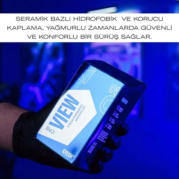 GYEON Q² View EVO Cam Su İtici Yağmur Kaydırıcı Seramik Kaplama - 20 ml - 3