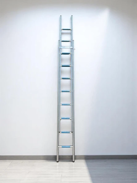 3*2=6 MT OVAL İKİ PARÇALI SÜRGÜLÜ MERDİVEN - 2