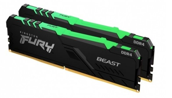 16GB KINGSTON FURY Beast  RGB DDR4 3200Mhz KF432C16BBAK2/16 2x8G - 1