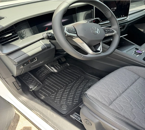 Rizline Volkswagen Tayron 2024 Ve Sonrası 3D Paspas ve Alt Bagaj Havuzu Set - Resim 2