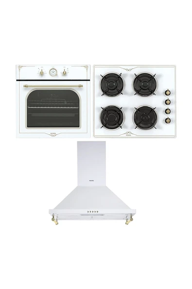 Vestel Beyaz Rustik Set (AF-7688 RB AO-6104 YRB AD 60041 RB) ürün görseli