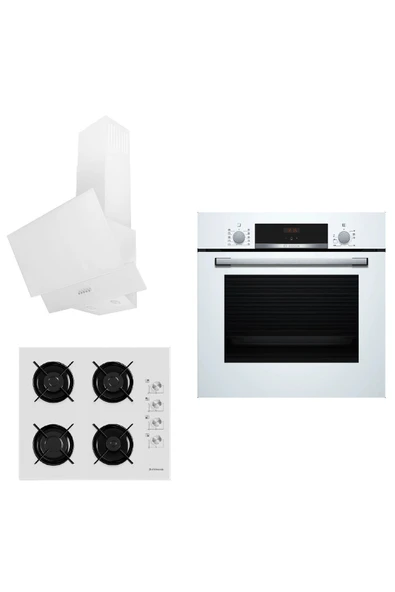 Bosch & Femaş White City 3 Lü Ankastre Set ( Hbf512bw1t - B 3140 - Fd 102 ) - 1