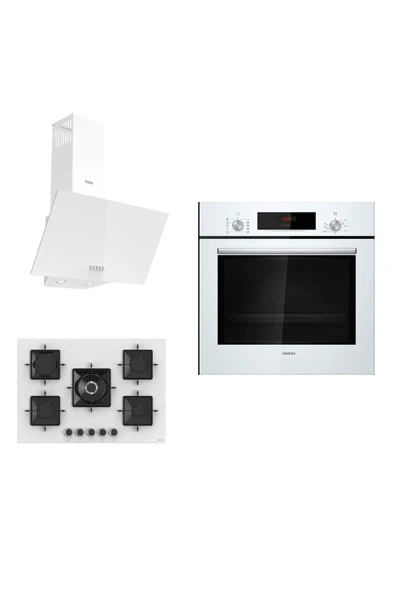 Siemens & Ferre Large Podence 3 lü Ankastre Set ( HB012FBW1T - SS036 - D087 ) 75 cm Ocak - 1