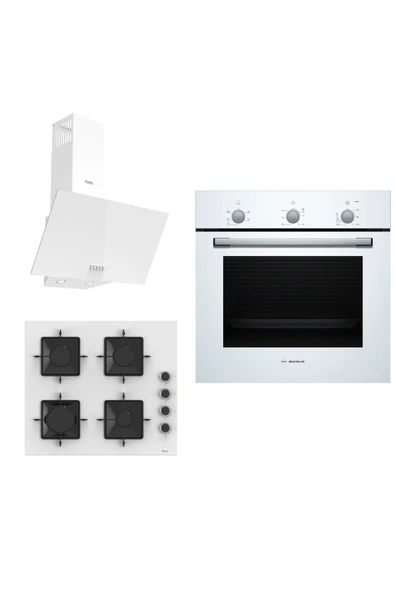 Bosch & Ferre Daylight 3 lü Ankastre Set ( HBF011BV1T - SS206 - D087 ) - 1