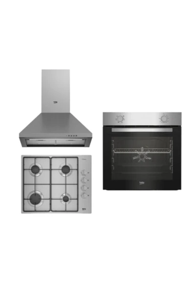 Beko Yeni Eco Inox Ankastre Set (bfm 310 I + Bomd D 6110 Eı+ Adp 61420 I) - 1