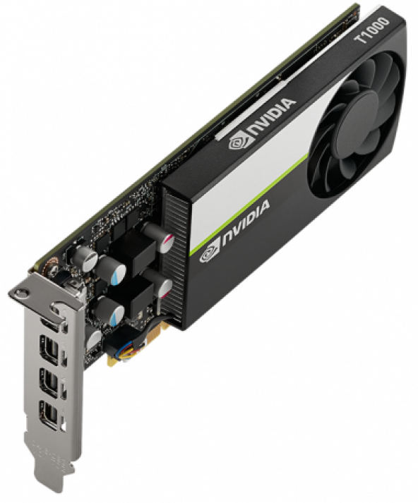 PNY VCNT1000 4GB DDR6 128Bit 4 xDISPLAY ÇIKIŞLI PASİF SOĞUTUCULU YAPAY ZEKA AI EKRAN KARTI  (VCNT1000-SB) - 2