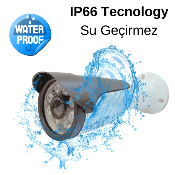 4 KAMERALI 4MP 6 ATOM LED H.265 320 GB HDD DAHİL IP GÜVENLİK SETİ - ST321042 - 2