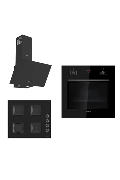 Siemens & Ferre Castelo 3 lü Ankastre Set ( HB012FBB1T - SS205 - D086 ) - 1