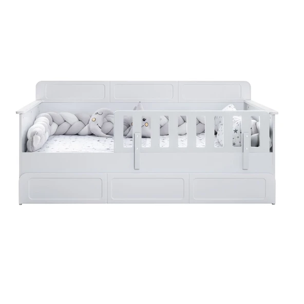 Yavrulu Karyola, Mira Yavrulu Montessori Karyola - Beyaz + 1 Adet Comfort Yatak - 5
